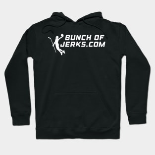 Bunch of Jerks White Logo Hoodie